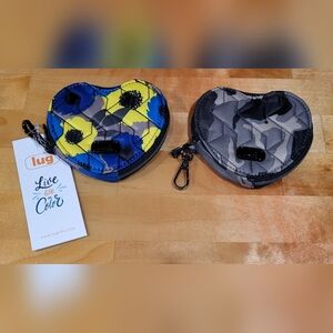 Lug Heart-Shaped Coin Pouch (2 Pack)